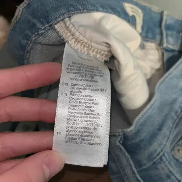 Madewell Perfect Vintage Jean in Ellicott Wash Sz 25 |High Rise Raw Hem Straight - Picture 9 of 15